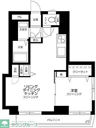 シンフォニー1 1LDKの間取図画像