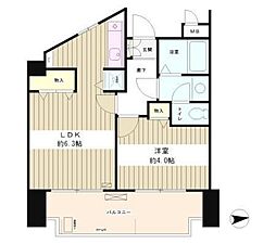 パークヒルズ落合 1DKの間取図画像