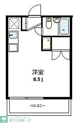 マウンテンハイム ワンルームの間取図画像
