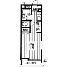 STANZAEMOZIONE 1Kの間取図画像
