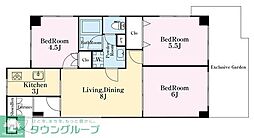 ライオンズマンション豊玉第2 3LDKの間取図画像
