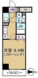 セリーヌコート高野台 1Kの間取図画像