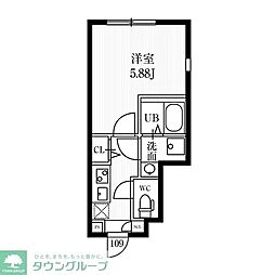 MIJAS練馬春日町 1Kの間取図画像