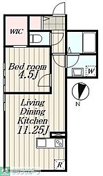 D-Crest 1LDKの間取図画像