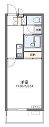 レオネクストポラリス1 1Kの間取図画像