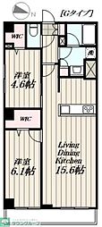 ロイジェント豊島園 2LDKの間取図画像