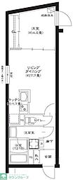東京メトロ副都心線 池袋駅 徒歩11分の賃貸マンション 2階1LDKの間取り