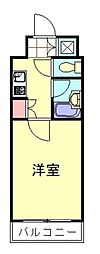 東京メトロ有楽町線 小竹向原駅 徒歩8分の賃貸マンション 2階1Kの間取り
