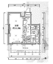 東京メトロ副都心線 小竹向原駅 徒歩5分の賃貸マンション 5階1Kの間取り