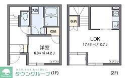 レオネクストエトワール要町 1階1LDKの間取り