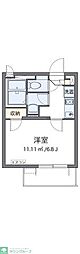 クレイノサニープレイス中村橋 3階1Kの間取り