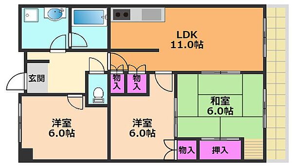 同じ建物の物件間取り写真 - ID:227081589634