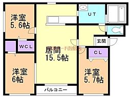 Y’sヴィラ大縄 2階