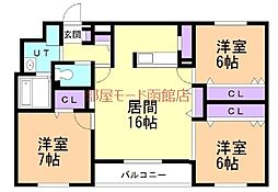 クレールマンション湯の川 2階