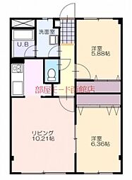 間取図画像 2LDK