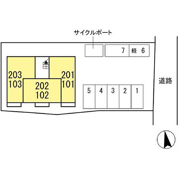 ブレッザ 202｜福岡県うきは市吉井町(賃貸アパート1LDK・1階・33.42㎡)の写真 その2