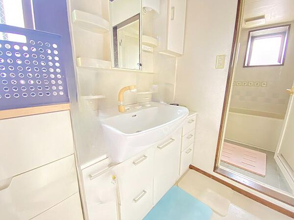 ゆとりの洗面スペースで朝の身支度も快適スムーズにこなせます。
