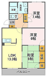 間取図画像 3LDK