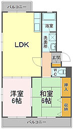 間取図画像 2LDK