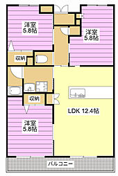 間取図画像 3LDK