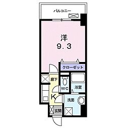 ザックス静岡駅前 1Kの間取図画像