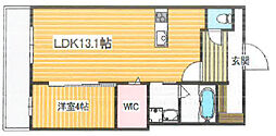 仮)リバブル富士見台 1LDKの間取図画像