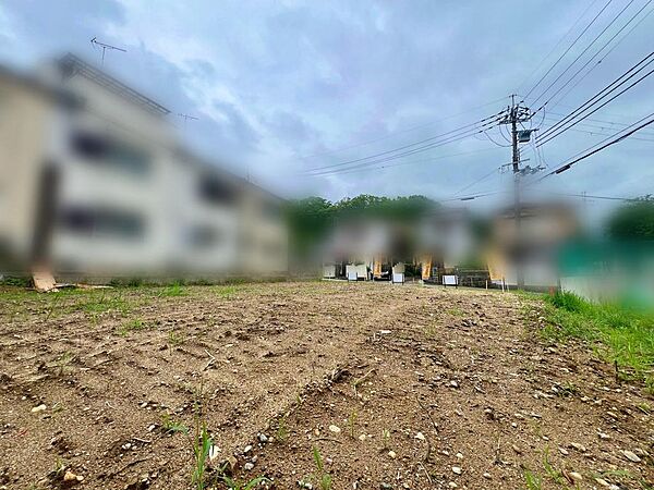 北西から見た土地写真