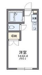 JR横浜線 相原駅 徒歩5分の賃貸アパート 1階1Kの間取り