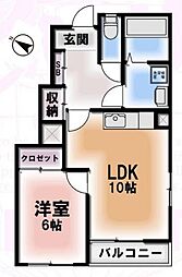 JR中央本線 八王子駅 バス18分 下諏訪宿下車 徒歩3分の賃貸アパート 1階1LDKの間取り