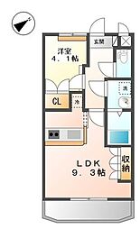 JR中央本線 八王子駅 バス20分 丹木二丁目下車 徒歩2分の賃貸アパート 1階1LDKの間取り