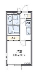 JR中央本線 日野駅 徒歩11分の賃貸アパート 3階1Kの間取り