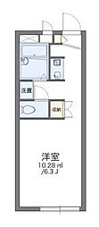 レオパレスA-1 1Kの間取図画像