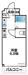 サニーステージ ワンルームの間取図画像