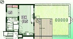 AURA243多摩平の森 1LDKの間取図画像