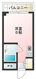 メゾン・ド・ノア天神町 1Kの間取図画像