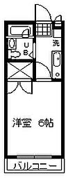 ベイプレステージ ワンルームの間取図画像