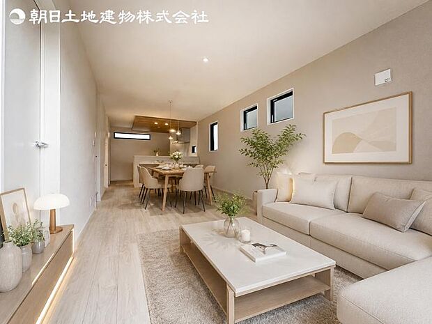 本画像はCGで作成しており、実際に現地に家具は置かれておりません。尚価格に家具は含まれておりません。