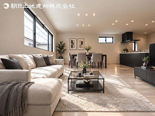 本画像はCGで作成しており、実際に現地に家具は置かれておりません。尚価格に家具は含まれておりません。