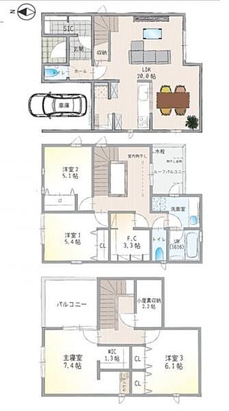 間取り：314002823456