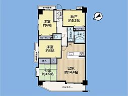 ドゥーブルリッチ町田 3SLDKの間取図画像