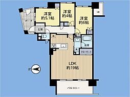 ユニヴェルシオール学園の丘「玉川学園前」駅　歩14分 3LDKの間取り