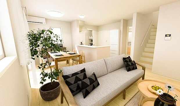 本画像はCGで作成しております。実際に現地に家具は置かれておりません。また、価格に家具は含まれておりません。