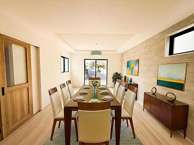 本画像はCGで作成しております。実際に現地に家具は置かれておりません。また、価格に家具は含まれておりません。