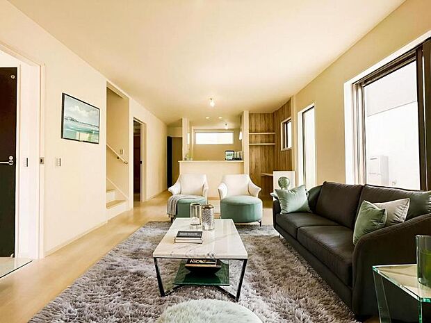 本画像はCGで作成しております。実際に現地に家具は置かれておりません。また、価格に家具は含まれておりません。