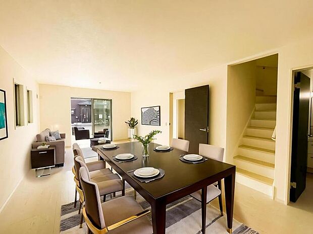 本画像はCGで作成しております。実際に現地に家具は置かれておりません。また、価格に家具は含まれておりません。