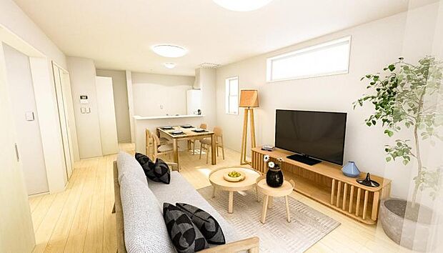 本画像はCGで作成しております。実際に現地に家具は置かれておりません。また、価格に家具は含まれておりません。