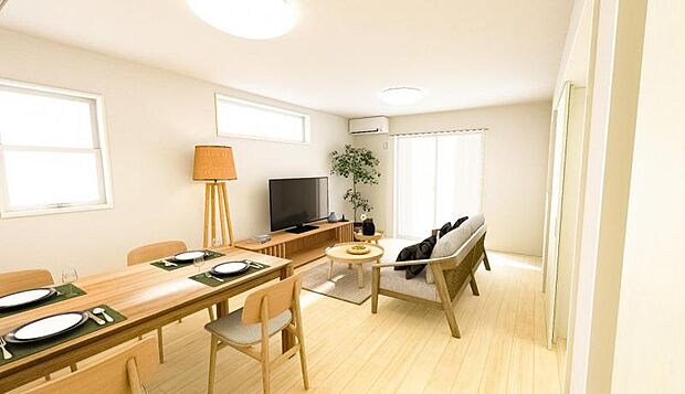 本画像はCGで作成しております。実際に現地に家具は置かれておりません。また、価格に家具は含まれておりません。