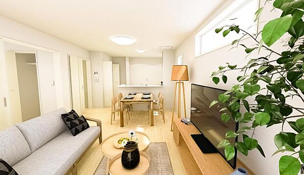 本画像はCGで作成しております。実際に現地に家具は置かれておりません。また、価格に家具は含まれておりません。