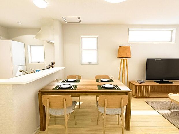 本画像はCGで作成しております。実際に現地に家具は置かれておりません。また、価格に家具は含まれておりません。