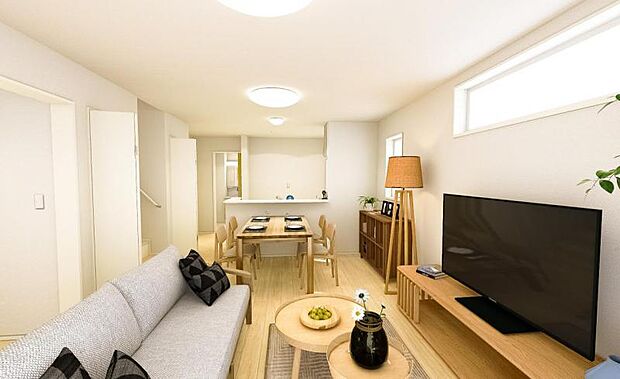 本画像はCGで作成しております。実際に現地に家具は置かれておりません。また、価格に家具は含まれておりません。